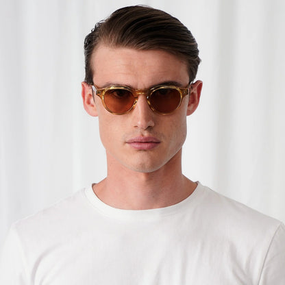 EXPLICIT POETS PETER CHAMPAGNE-BROWN SUNGLASSES