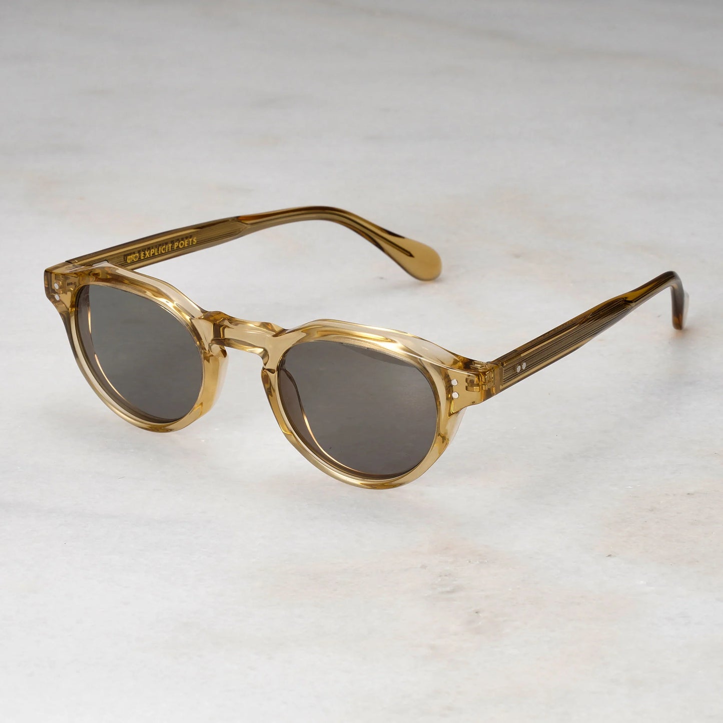 EXPLICIT POETS PETER CHAMPAGNE-GREEN SUNGLASSES