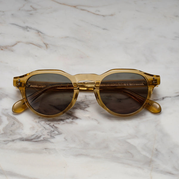 EXPLICIT POETS PETER CHAMPAGNE-GREEN SUNGLASSES
