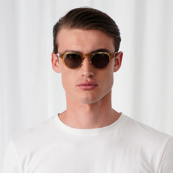 EXPLICIT POETS PETER CHAMPAGNE-GREEN SUNGLASSES