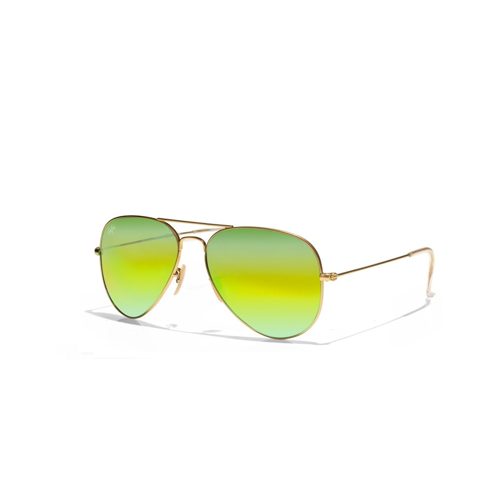 Selfie Aviator Yellow Gold  Frame with UV 400 Sunglasses, SE3025-014
