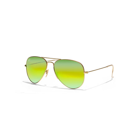 Selfie Aviator Yellow Gold  Frame with UV 400 Sunglasses, SE3025-014