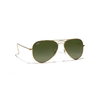 Selfie Aviator Green Gold  Frame with  Sunglasses, SE3025-021