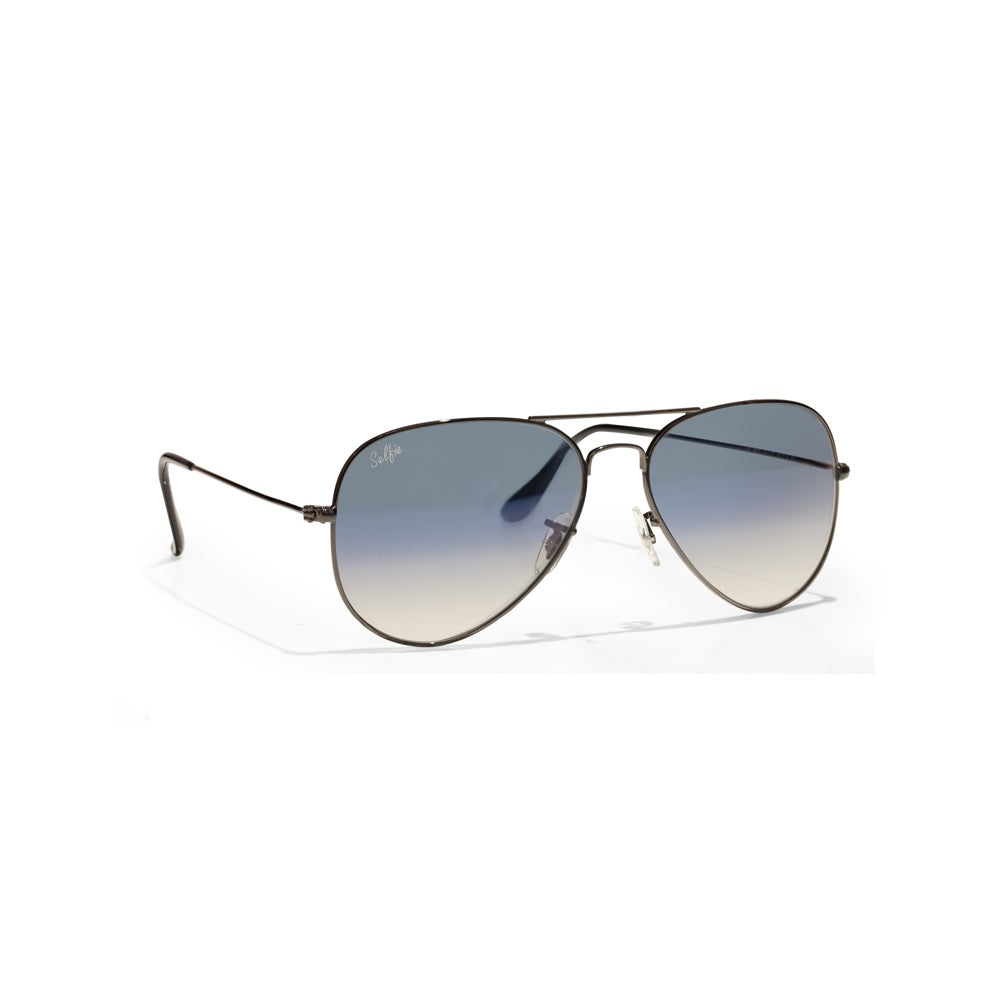 Selfie Aviator Blue Black  Frame with  Sunglasses, SE3025-022