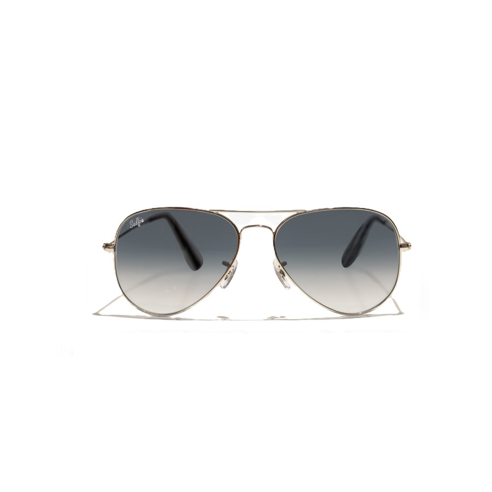 Selfie Aviator Black Silver  Frame with  Sunglasses, SE3025-024