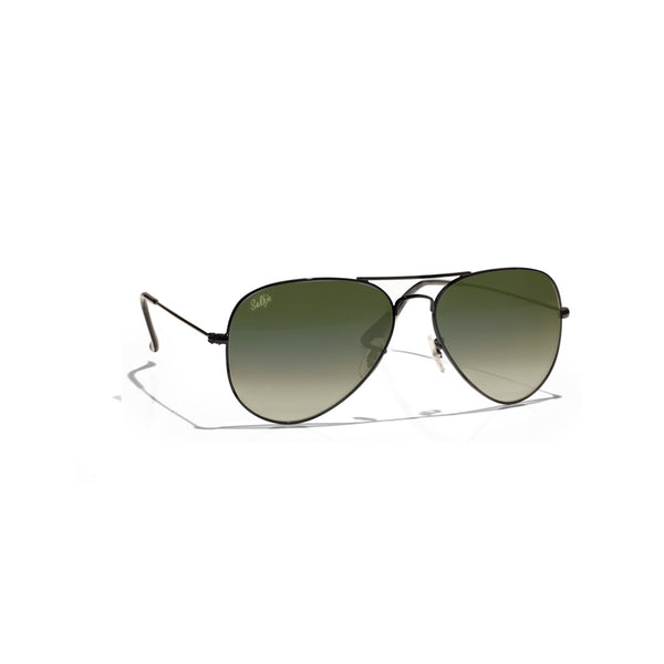 Selfie Aviator Dark Green Black  Frame with  Sunglasses, SE3025-025
