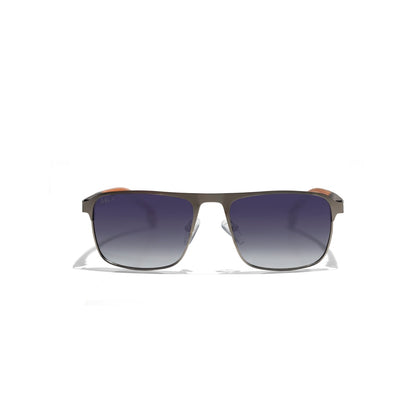 Selfie Polarized Black Lense Grey  Black Frame Sunglasses, SE8211-C6