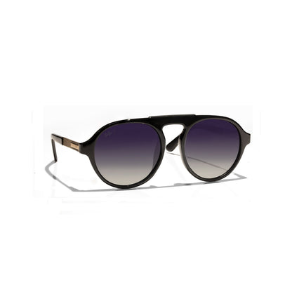 Selfie Polarized Black Lense Shiny Black Frame Sunglasses