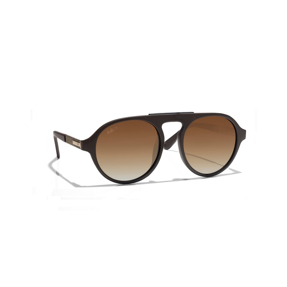 Selfie Polarized Brown Lense Brown Frame Sunglasses
