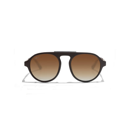 Selfie Polarized Brown Lense Brown Frame Sunglasses