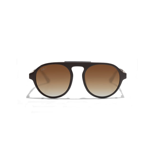 Selfie Polarized Brown Lense Brown Frame Sunglasses