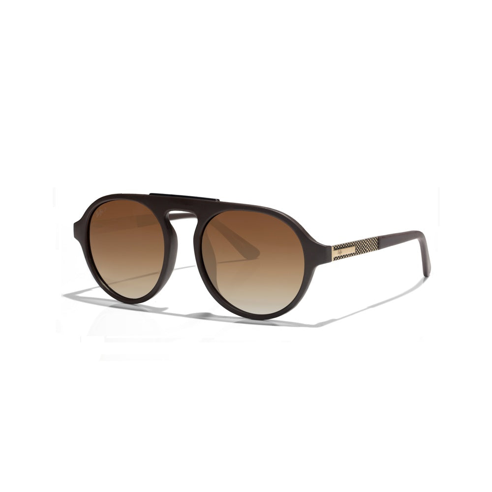 Selfie Polarized Brown Lense Brown Frame Sunglasses