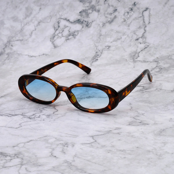 EXPLICIT POETS SOPHIE TORTOISE-GRADIENT BLUE SUNGLASSES