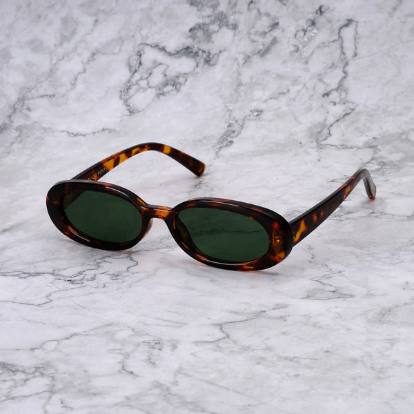 EXPLICIT POETS SOPHIE TORTOISE-GREEN SUNGLASSES