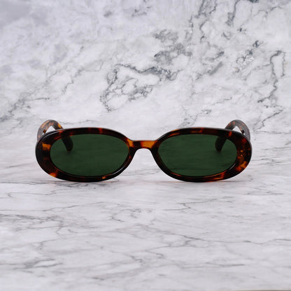 EXPLICIT POETS SOPHIE TORTOISE-GREEN SUNGLASSES