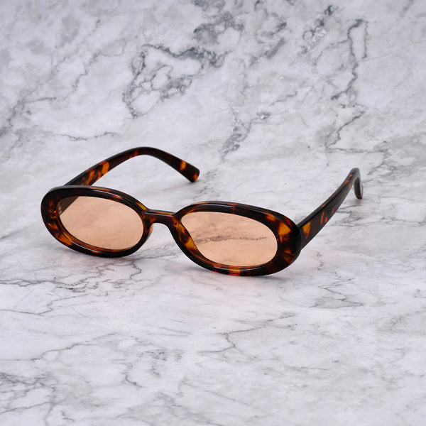 EXPLICIT POETS SOPHIE TORTOISE-PEACH SUNGLASSES