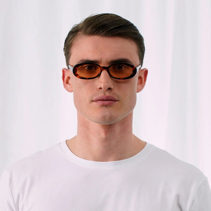 EXPLICIT POETS SOPHIE TORTOISE-PEACH SUNGLASSES