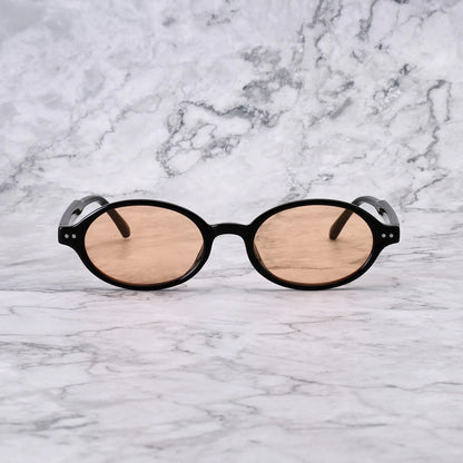 EXPLICIT POETS STELLA BLACK-PEACH SUNGLASSES