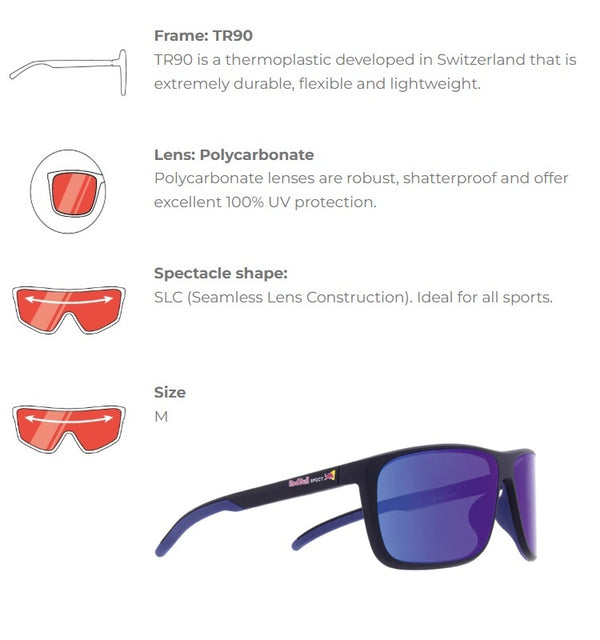 REDBULL TAIN-002 WITH ROBUST LENS  AND UV PROTECTION BLACK GLASSES
